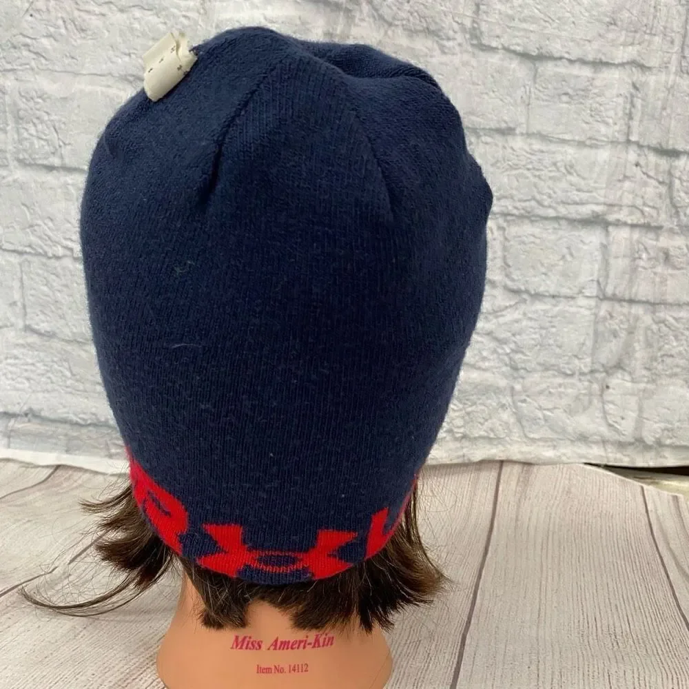 Under armour youth boys reversible winter beanie red white & blue